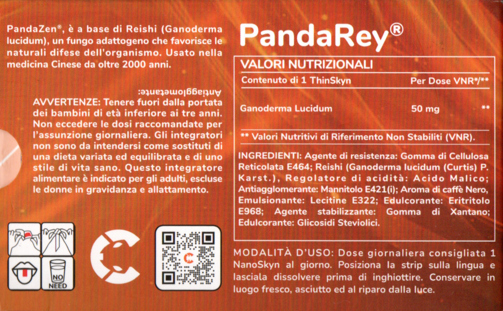 valori nutrizionali pandarey thinskyn oral strip colony global network